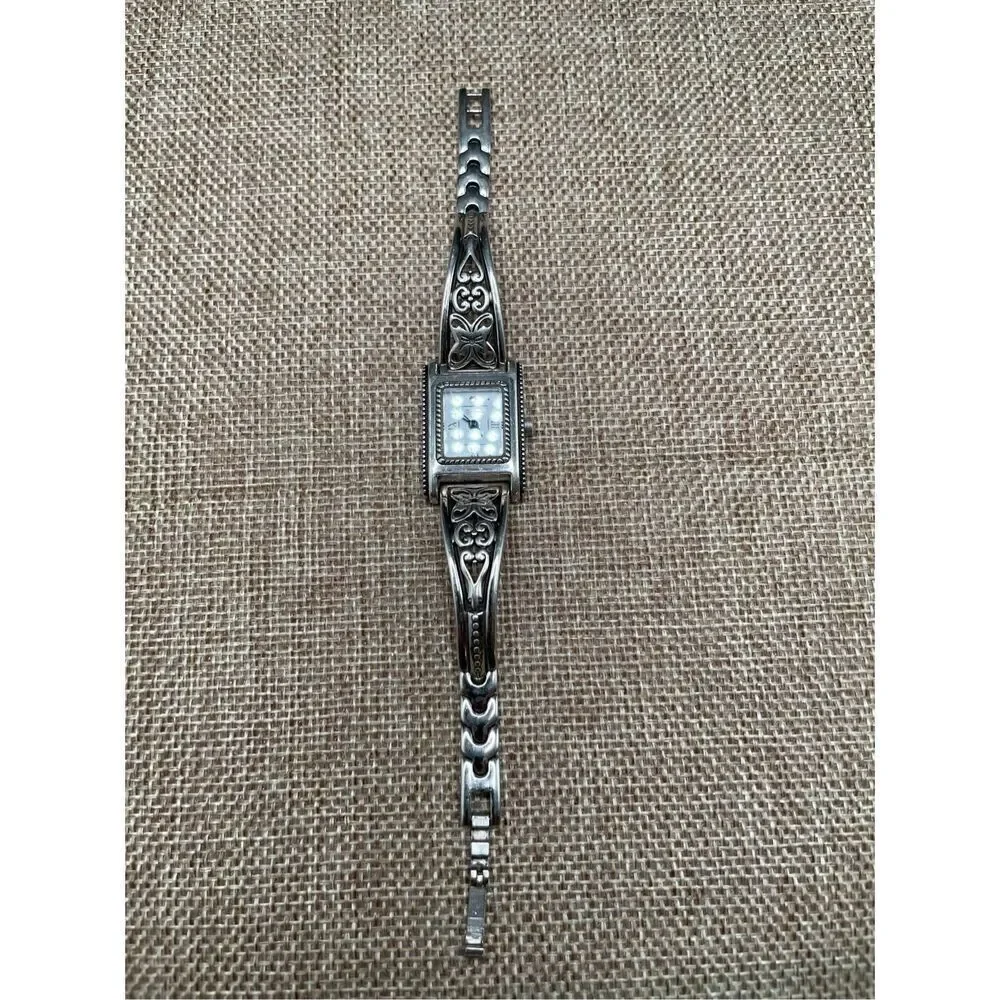 Brighton Hamilton  Fashion Watch Ladies Garden Inspired Brighton Hamilton Garden Floral Butterfly Watch Silver  main image 2